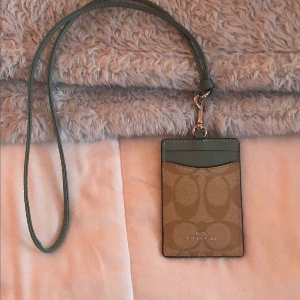 Coach card lanyard!